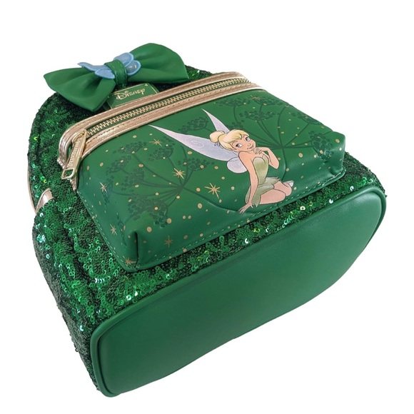 ❤️ HOST PICK ❤️ Tinkerbell Green Sequin Mini Double Strap Shoulder Bag - Picture 9 of 11